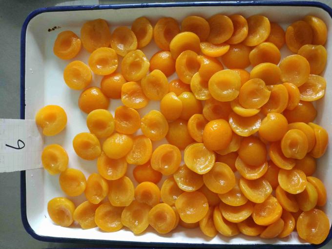 Food Grade Canned Apricot Halves In Naturual Juice 2650ml With 1012 Brix