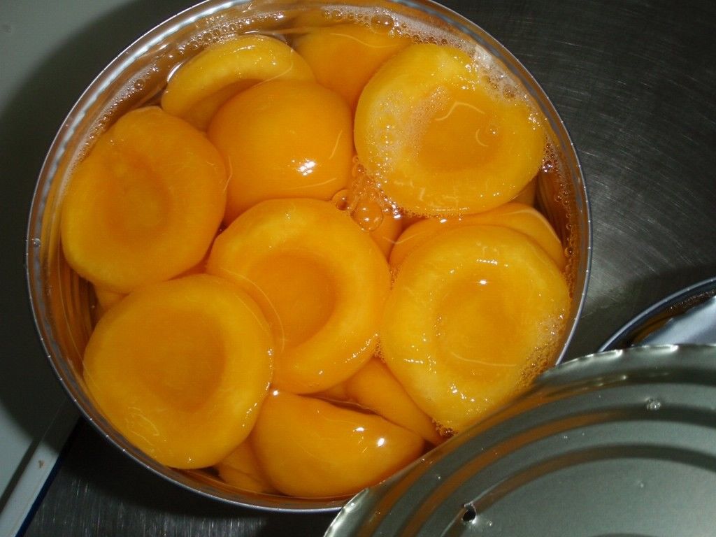 No Additive Canned Yellow Peach Halves For Desserts Appetizers Salads
