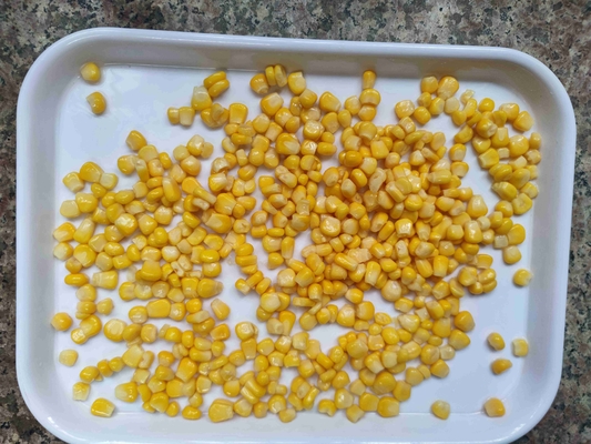 Normal Open Lid Canned Sweet Corn with Water Ingredients
