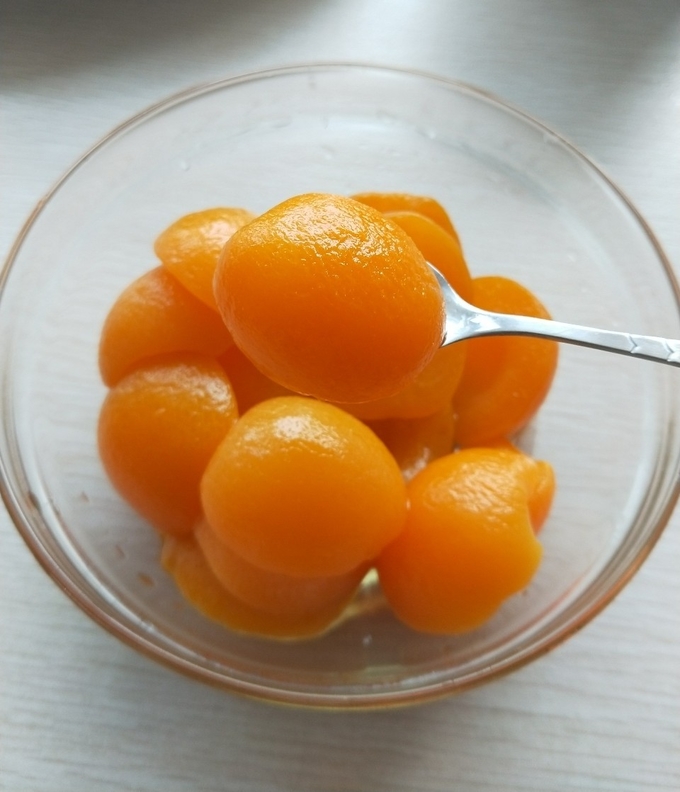 Health Canned Apricot Halves , Bulk Canned Food Natural Flavor And Taste