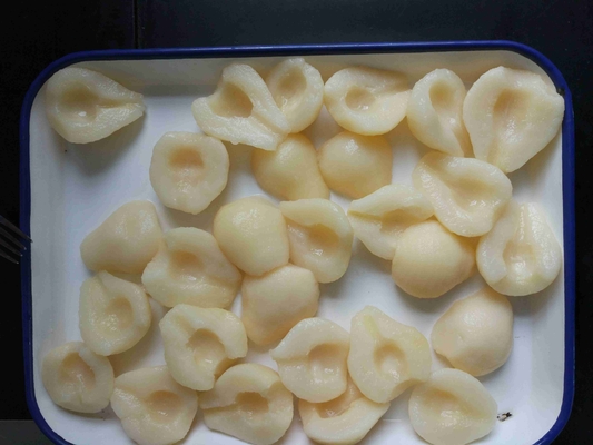 Non-GMO Certified Canned Pear Halves 100% Fresh Pear No Major Allergens