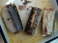 Wild Caught Canned Mackerel Healthy In Brine , Mackerel Fillets Canned For Salad