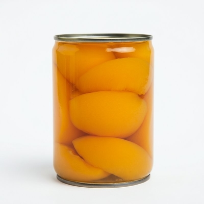 Grade A GMO Yellow / White Firm Shelf Stable Canned Peach Halves
