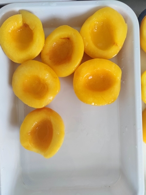 OEM Canned Yellow Peach 100% Fresh Raw Material Nutritional Information Carbohydrates 20g
