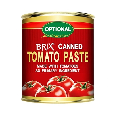 Optional Brix Canned Tomato Paste Made with Tomatoes as Primary Ingredient