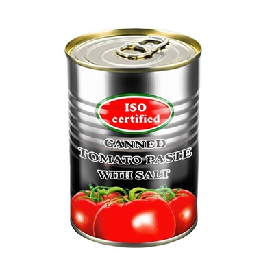 ISO Certified Canned Tomato Paste with Salt Non-GMO Ingredients