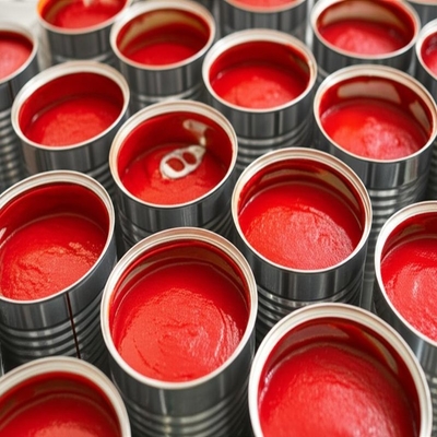 Non-GMO Canned Tomato Extract in Tins for Production