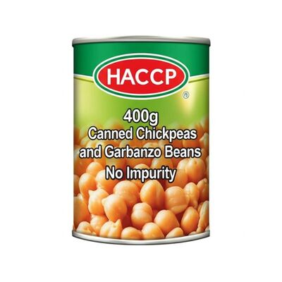 HACCP Certified 400g Canned Chickpeas and Garbanzo Beans with No Impurity