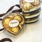 3PCS Palm Oil Heart Shape Boxes Sweet Chocolates With Peanut