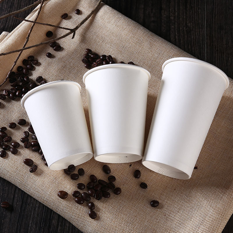 Disposable Ripple Wall French Paper Coffee Cups 500ml