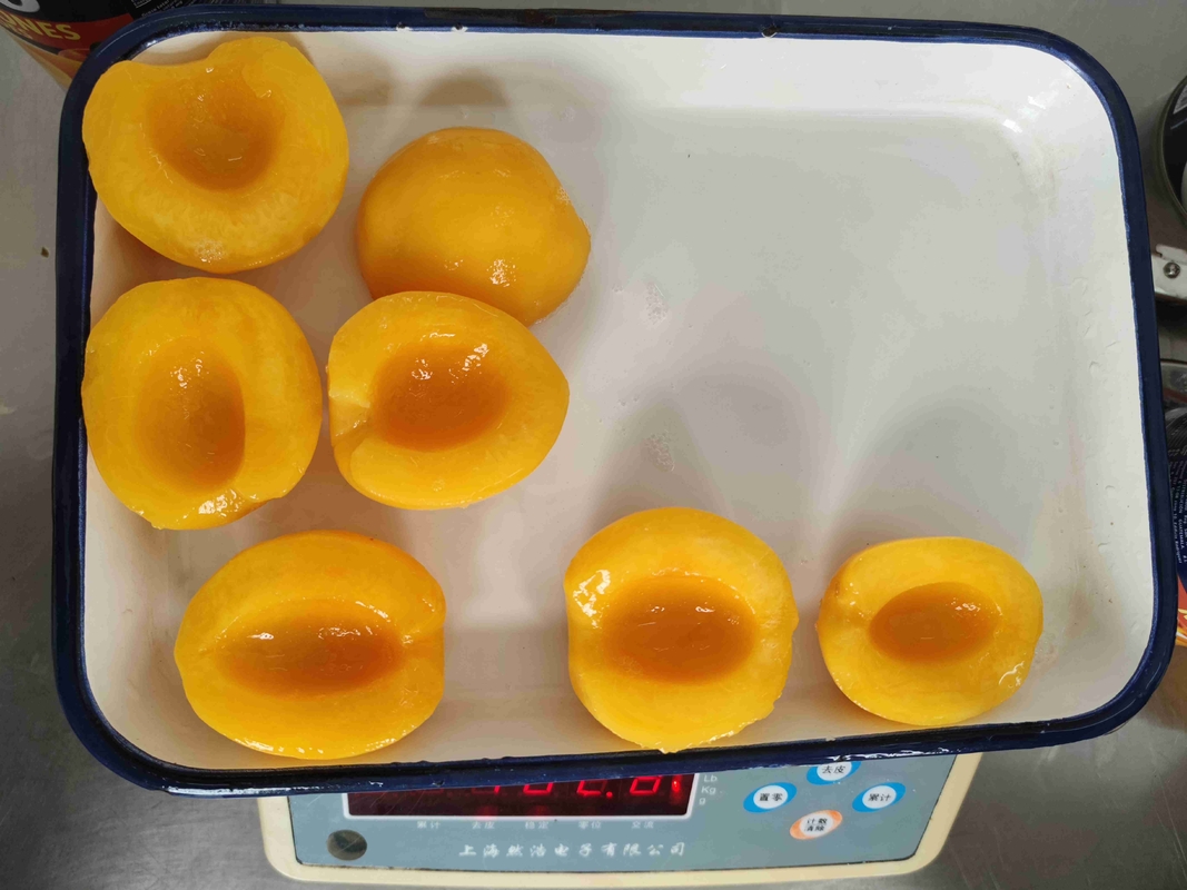 14-17% Light / 18-22% Heavy Canned Yellow Peach In Syrup For Fruit Preservation Process