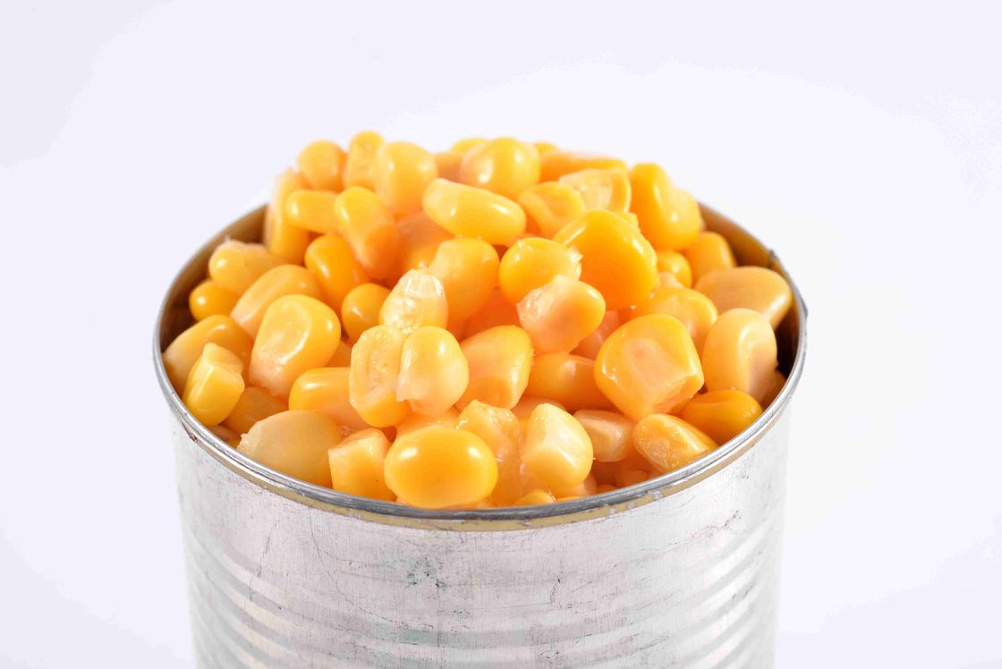 Golden Yellow Canned Sweet Corn Kernel With Easy Open Lid HACCP Approved