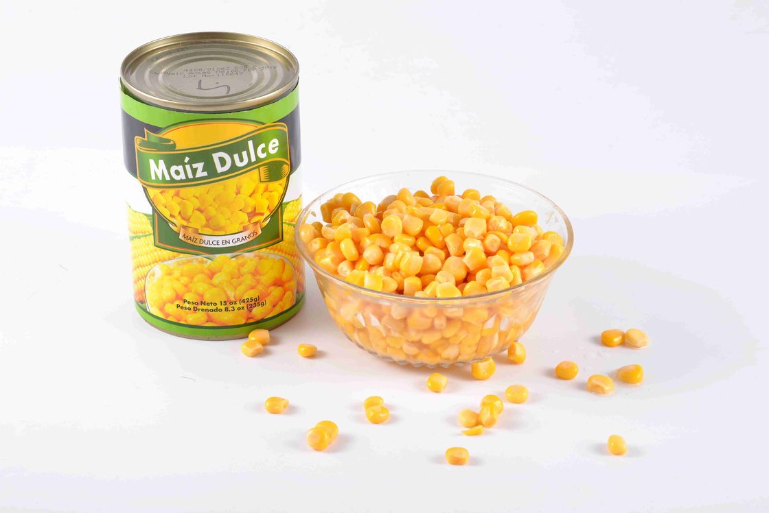 Nutritious Canned Sweet Corn / Canned Yellow Corn Kernels No Preservative