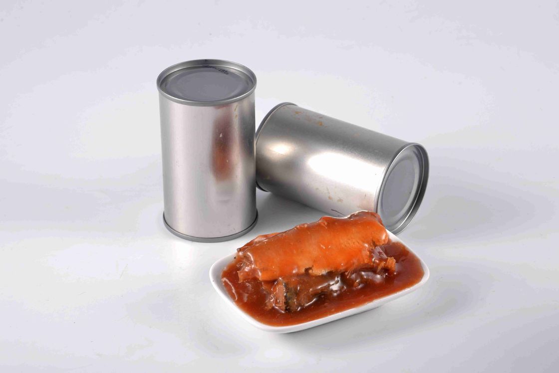 Private Label Atlantic Mackerel Canned Fish In Tomato Sauce Without Chili Pepper