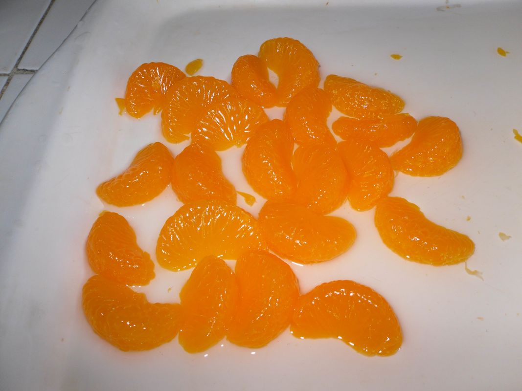 312ml X 24 Tinned Orange Segments , Peeled Mandarin Oranges 175g Solid Content