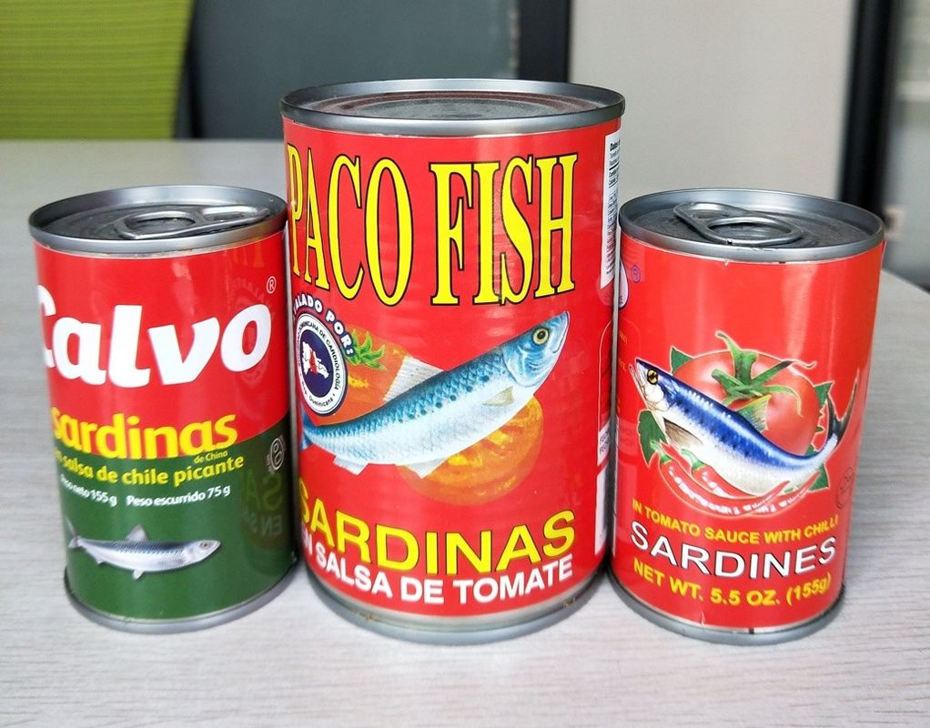 Private Label Boneless Skinless Sardines , Salt Packed Sardines HACCP Listed