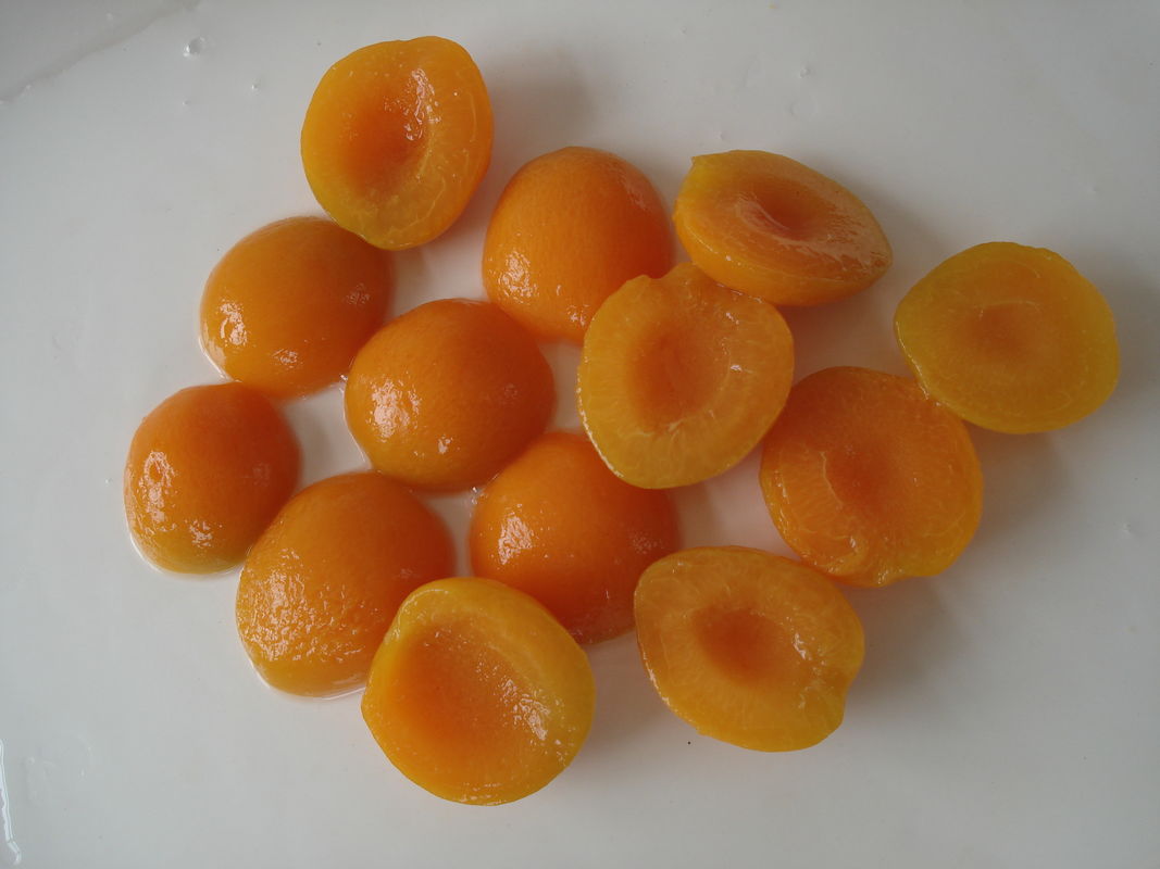 850ml / 30oz Tin Packed Canned Apricot Halves In Syrup Normal Temperature Storage