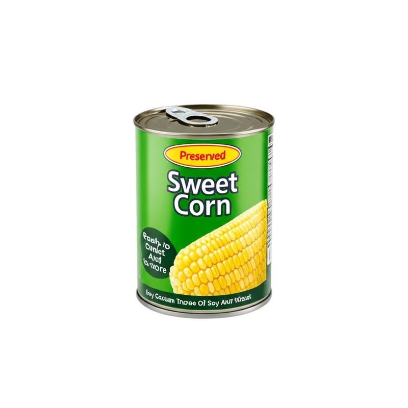 Convenient Preserved Sweet Corn Ready-to- And Easy-to-store May Contain Traces Of Soy And Wheat