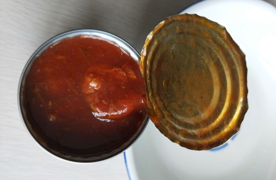 Certified BRC Tomato Sauce Mackerel Canned Fish Preserved In Oil Flavor Whole Year Round Availability