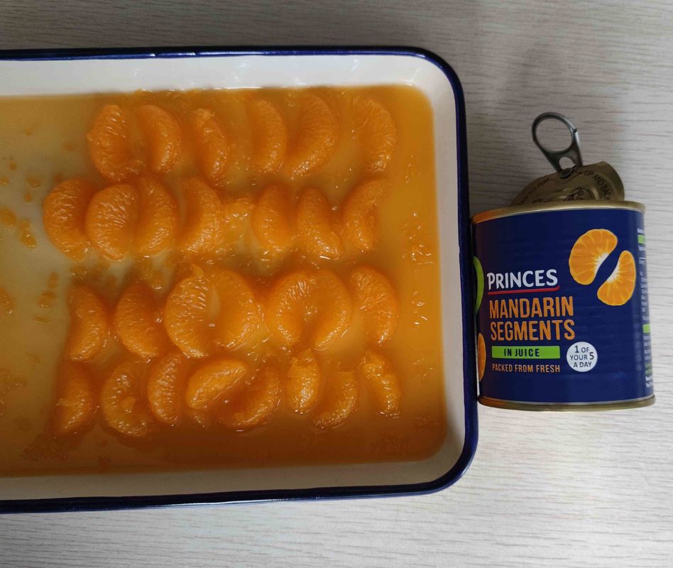 Ph Value 3.0-4.0 Canned Mandarin Orange Vegan Dietary Restrictions Delicious Fruits