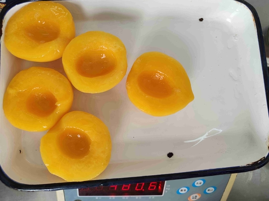 Canned Yellow Fruits Peaches 400g/can Calcium Rich Nutrition