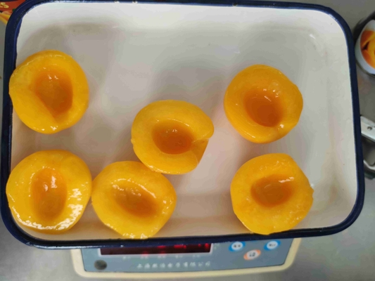 Sweet Natural Canned Yellow Peach Fruit Delicious Storage in Room Temperature